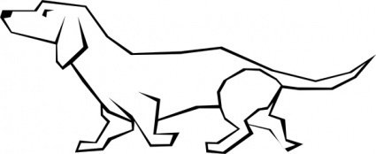 Detail Hund Strichzeichnung Nomer 5