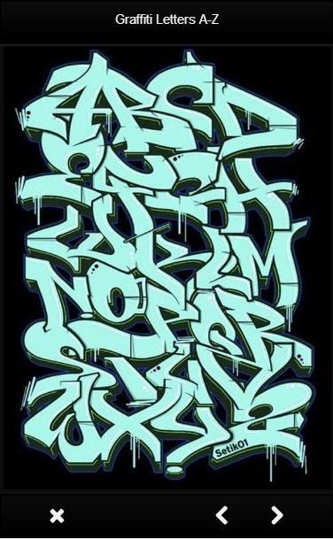 Detail Huruf A Sampai Z Graffiti Nomer 24