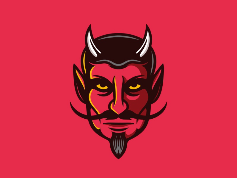 Detail Logo Devil Nomer 50