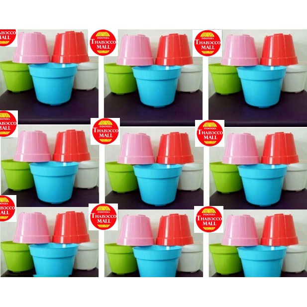 Detail Pot Bunga Warna Warni Nomer 51