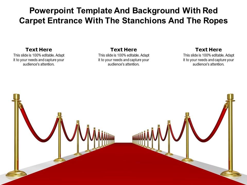 Red Carpet Powerpoint Template - KibrisPDR