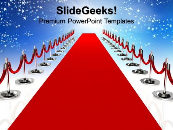 Detail Red Carpet Powerpoint Template Nomer 12