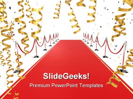 Detail Red Carpet Powerpoint Template Nomer 16