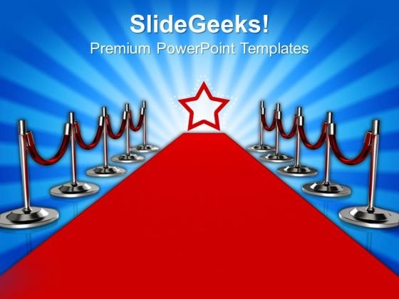 Detail Red Carpet Powerpoint Template Nomer 21