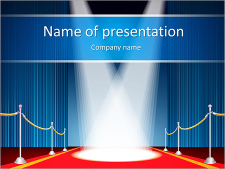 Detail Red Carpet Powerpoint Template Nomer 4