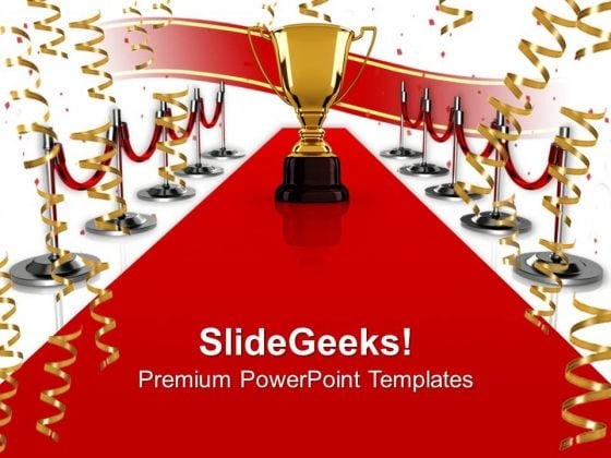 Detail Red Carpet Powerpoint Template Nomer 33