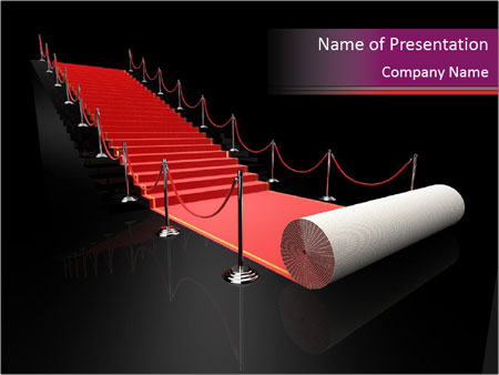 Detail Red Carpet Powerpoint Template Nomer 42