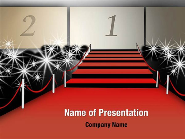 Detail Red Carpet Powerpoint Template Nomer 46