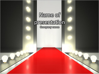 Detail Red Carpet Powerpoint Template Nomer 6