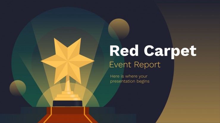 Detail Red Carpet Powerpoint Template Nomer 53