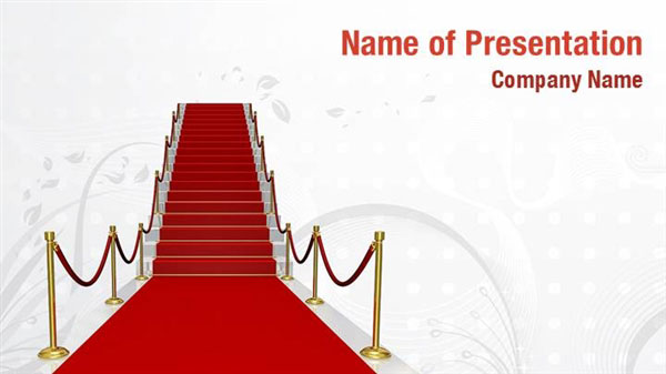 Detail Red Carpet Powerpoint Template Nomer 7