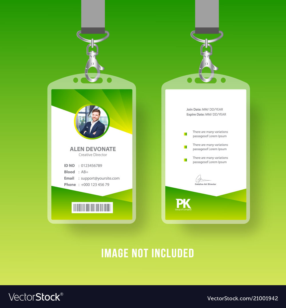 Detail Background Id Card Vector Nomer 11