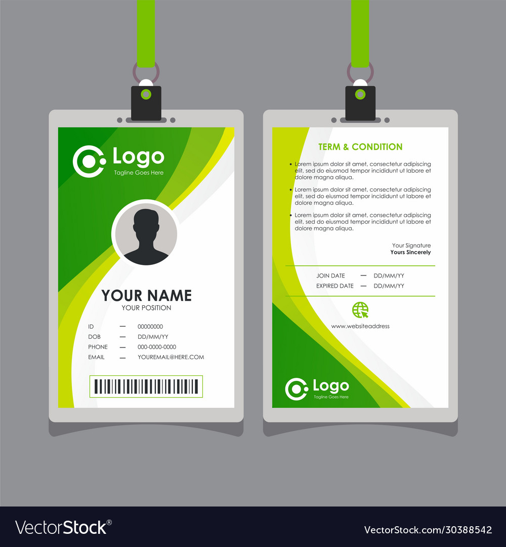 Detail Background Id Card Vector Nomer 14