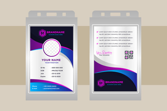 Detail Background Id Card Vector Nomer 15