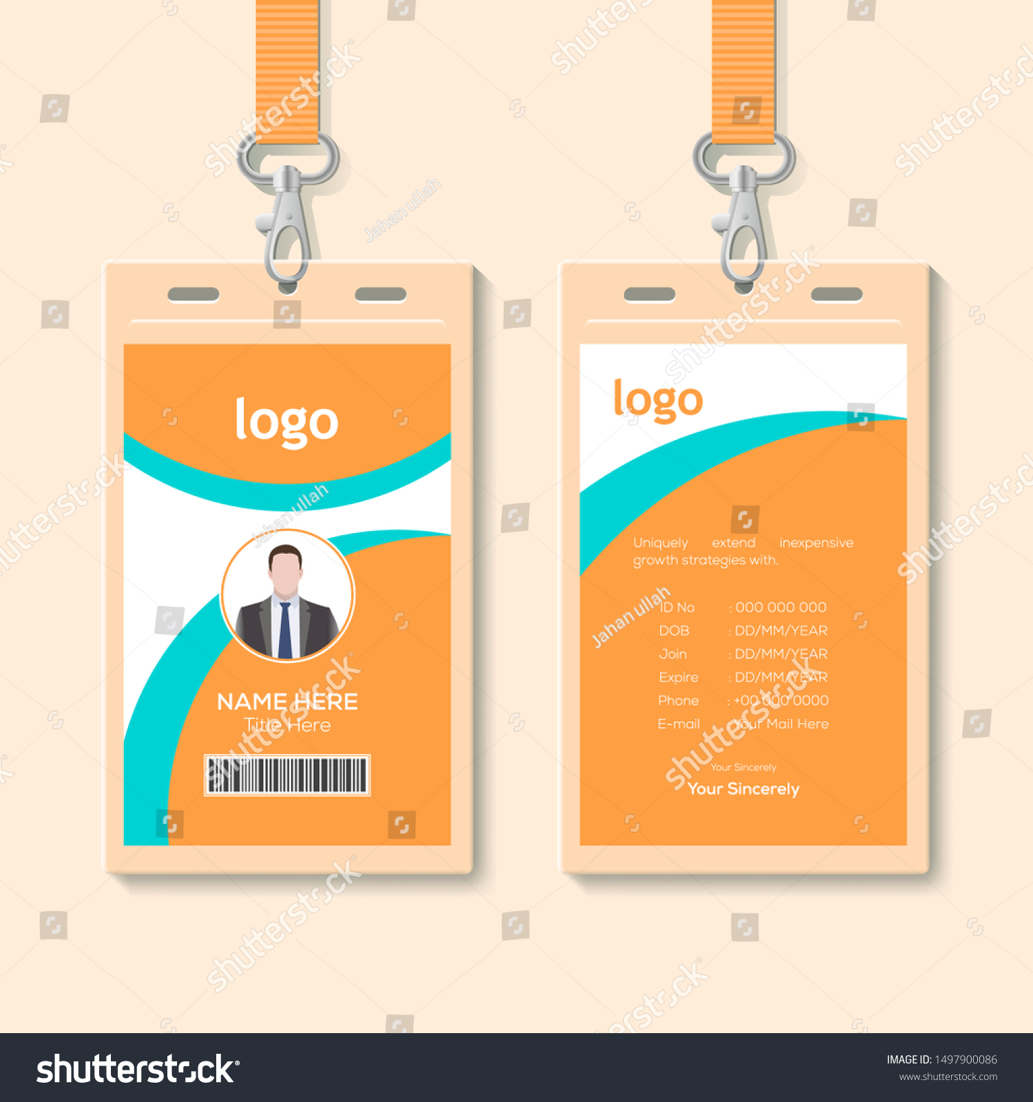 Detail Background Id Card Vector Nomer 22