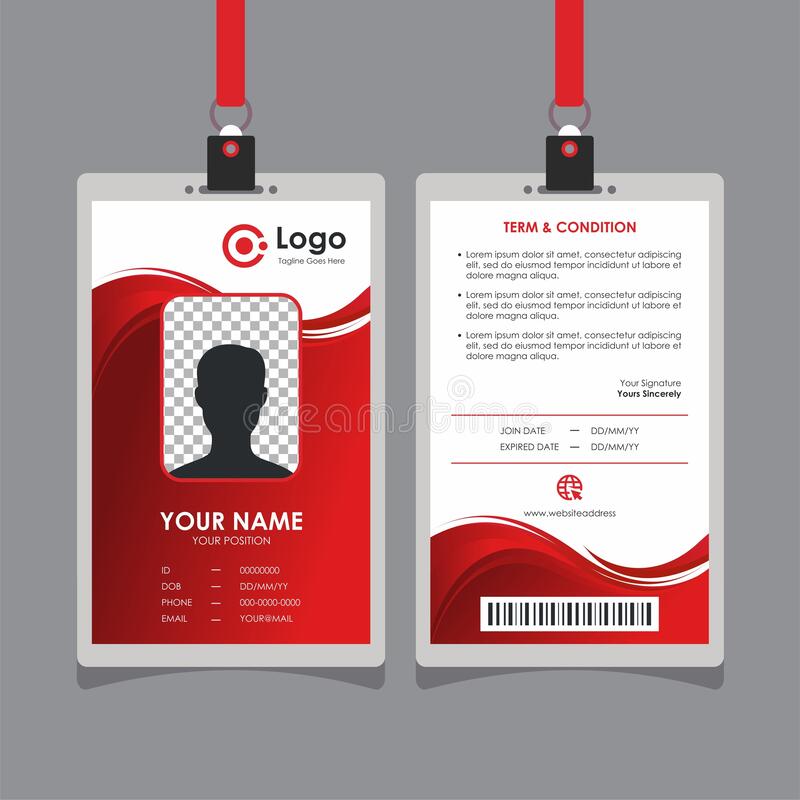 Detail Background Id Card Vector Nomer 23