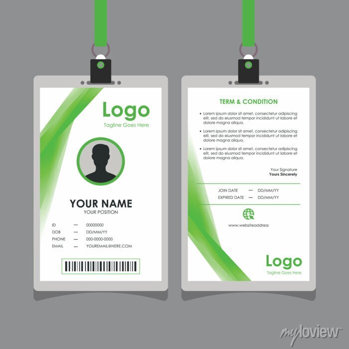 Detail Background Id Card Vector Nomer 31