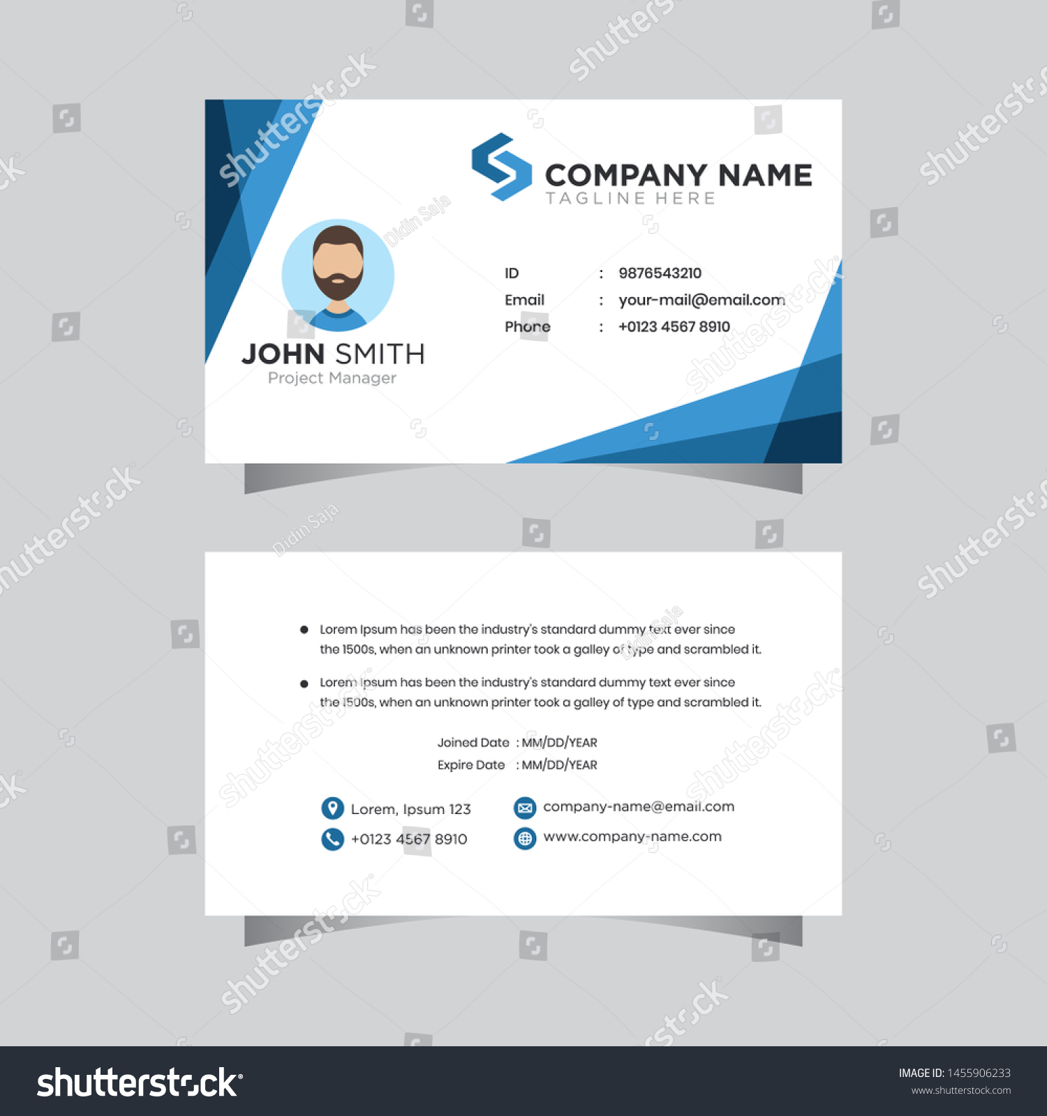 Detail Background Id Card Vector Nomer 40