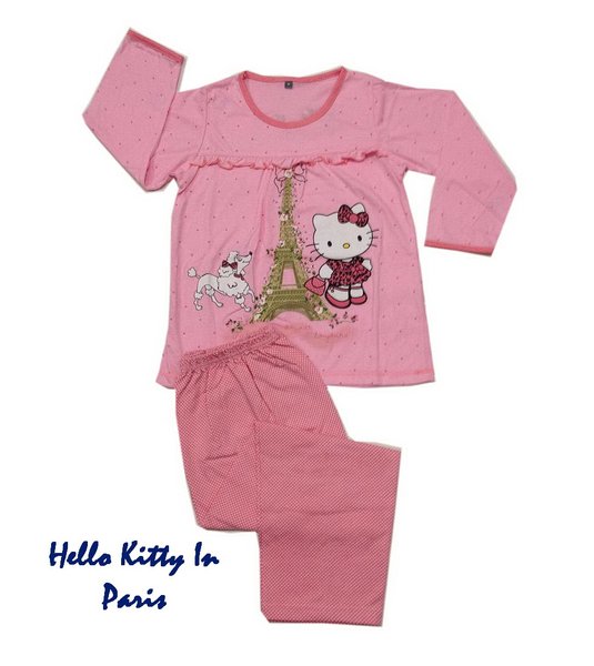 Detail Baju Tidur Anak Perempuan Hello Kitty Nomer 14