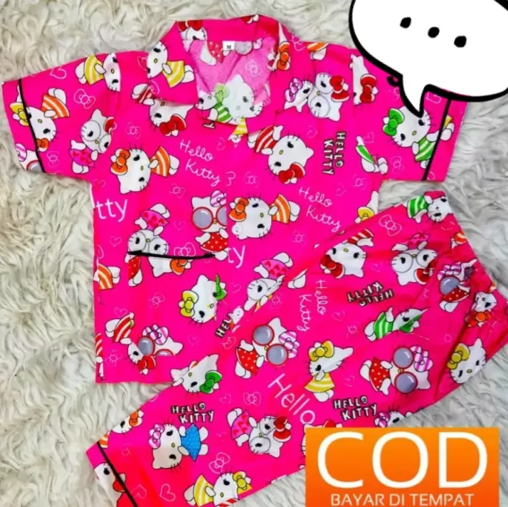 Detail Baju Tidur Anak Perempuan Hello Kitty Nomer 17