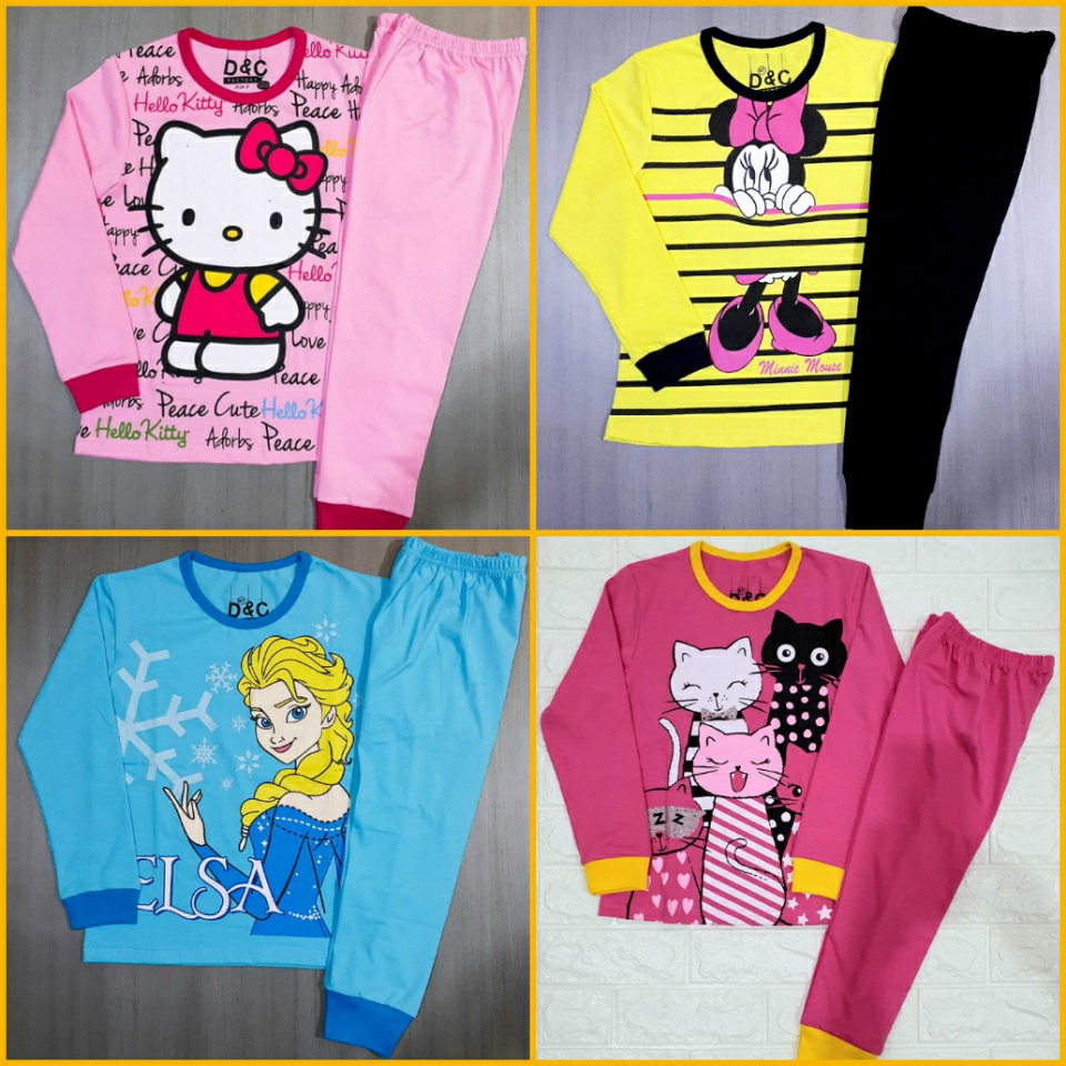 Detail Baju Tidur Anak Perempuan Hello Kitty Nomer 18