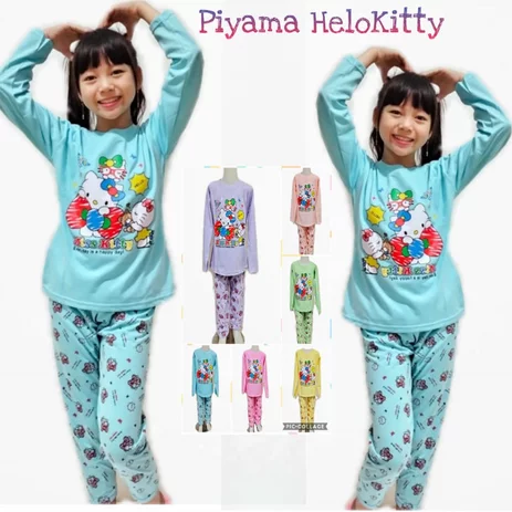 Detail Baju Tidur Anak Perempuan Hello Kitty Nomer 23