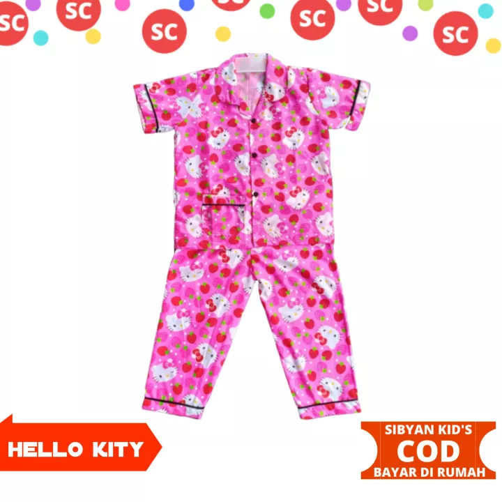 Detail Baju Tidur Anak Perempuan Hello Kitty Nomer 24