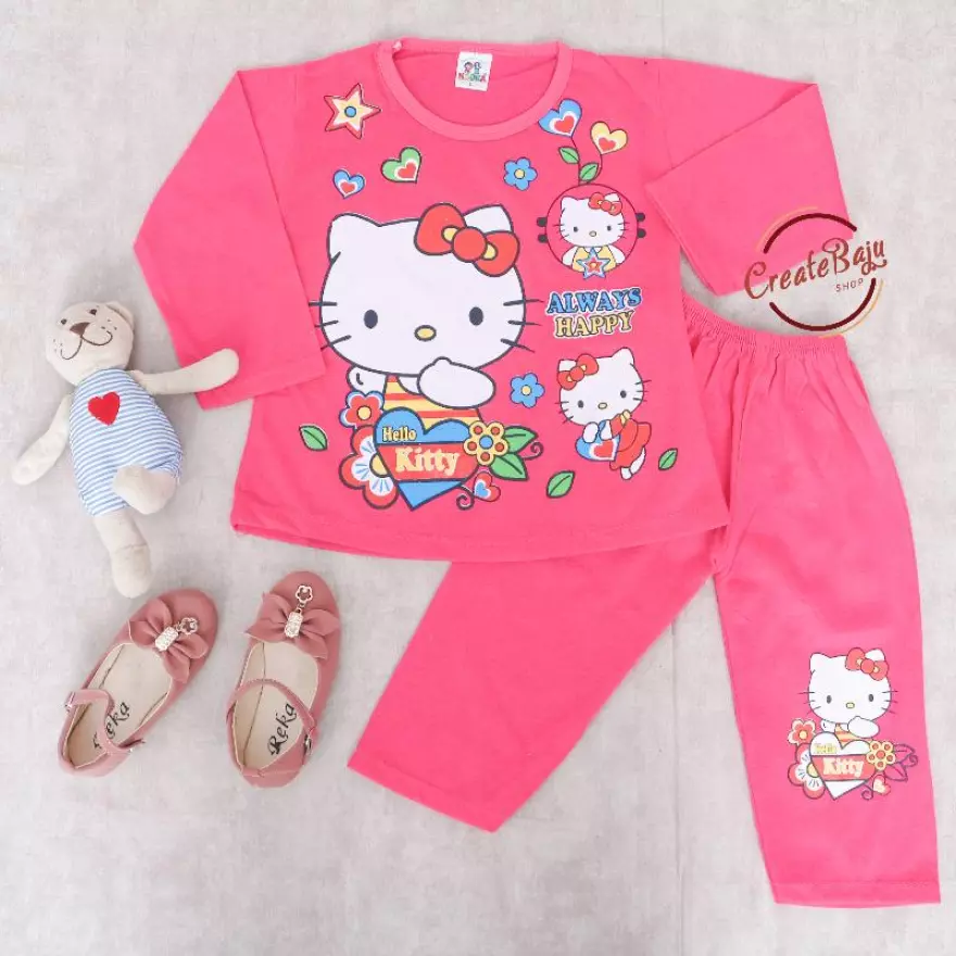 Detail Baju Tidur Anak Perempuan Hello Kitty Nomer 25