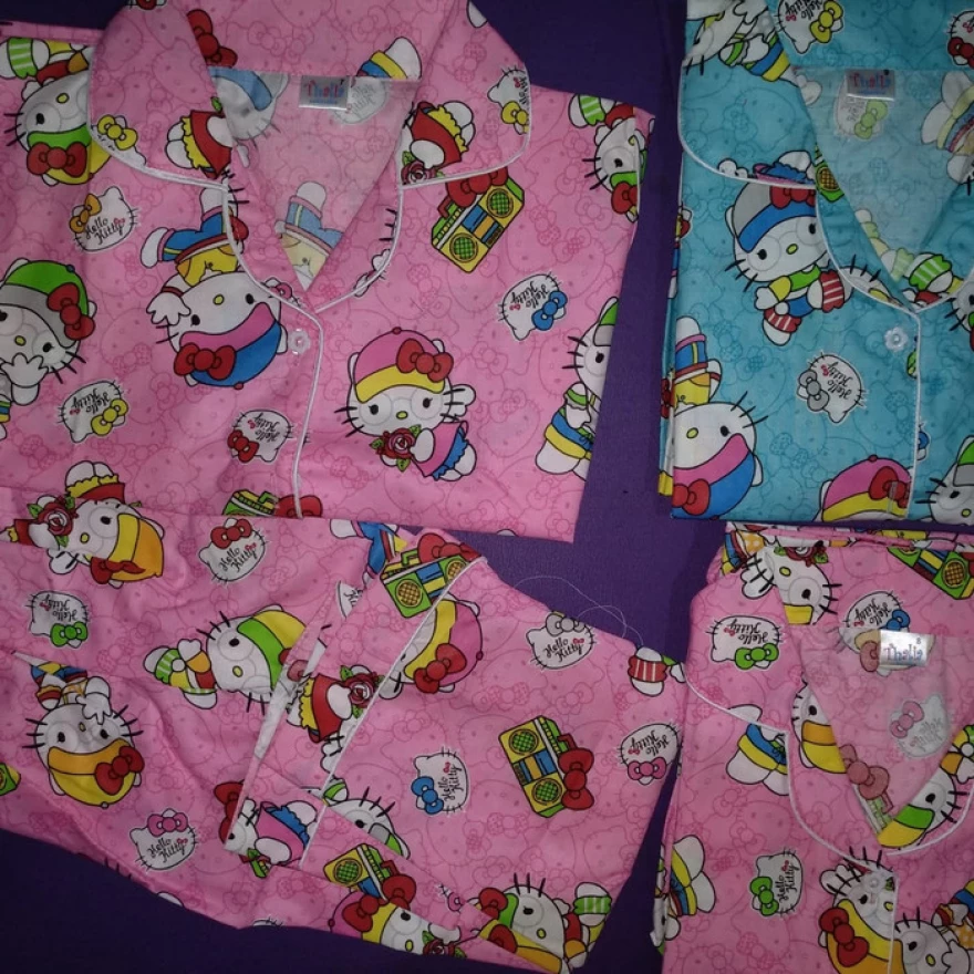 Detail Baju Tidur Anak Perempuan Hello Kitty Nomer 28