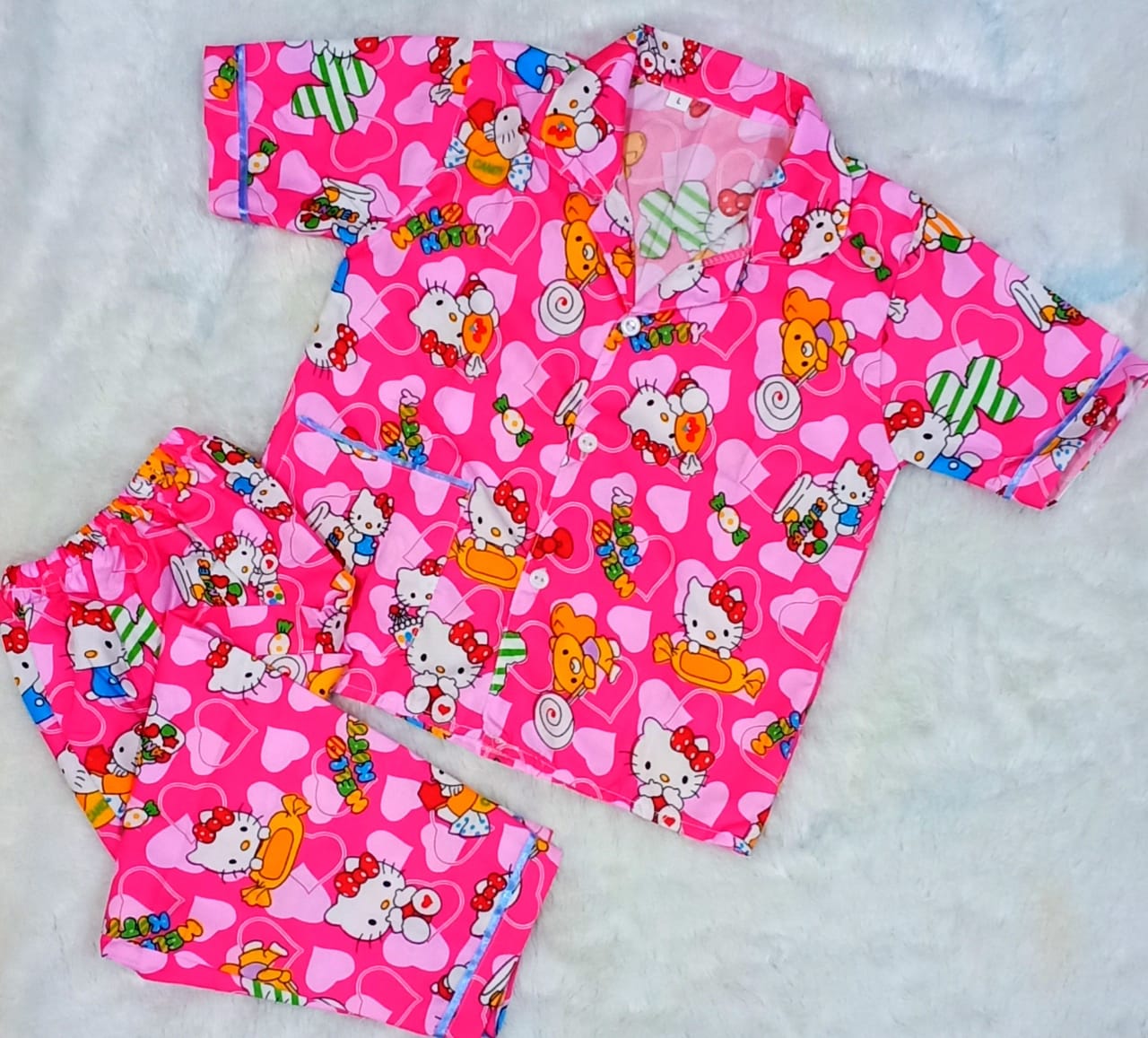 Detail Baju Tidur Anak Perempuan Hello Kitty Nomer 4