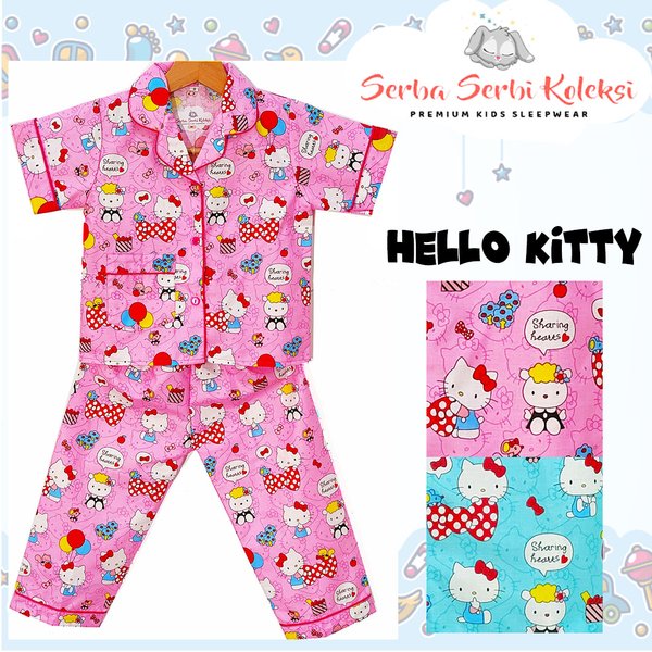 Detail Baju Tidur Anak Perempuan Hello Kitty Nomer 41