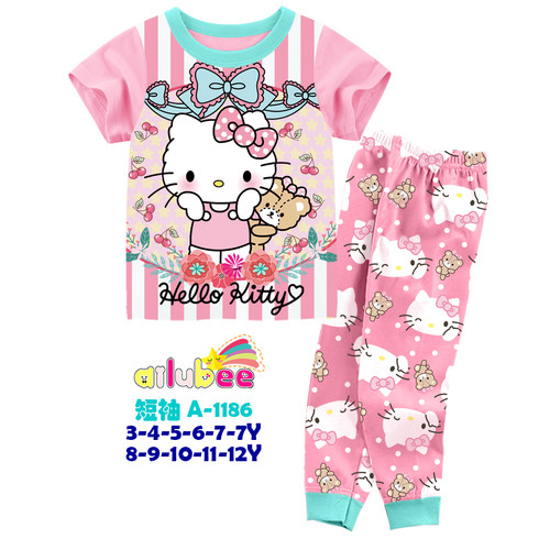 Detail Baju Tidur Anak Perempuan Hello Kitty Nomer 48