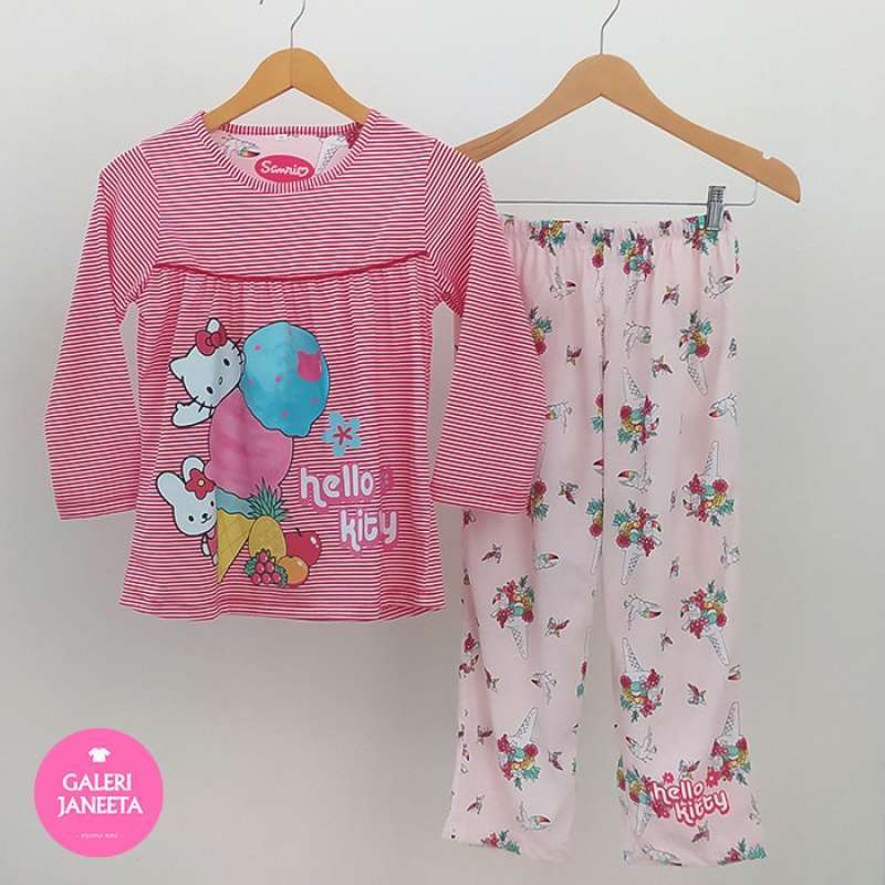 Detail Baju Tidur Anak Perempuan Hello Kitty Nomer 52