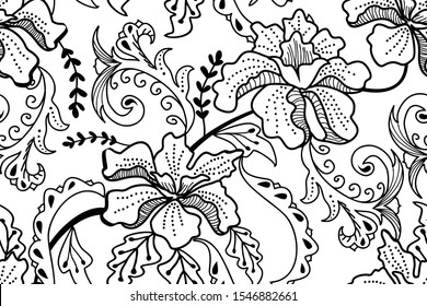 Detail Batik Bunga Vector Nomer 30