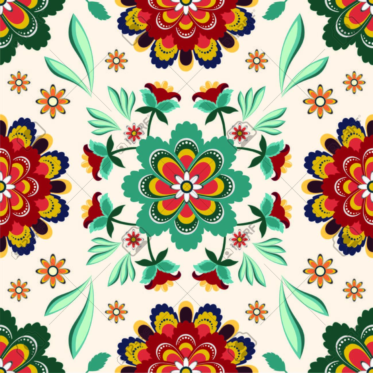 Detail Batik Bunga Vector Nomer 42