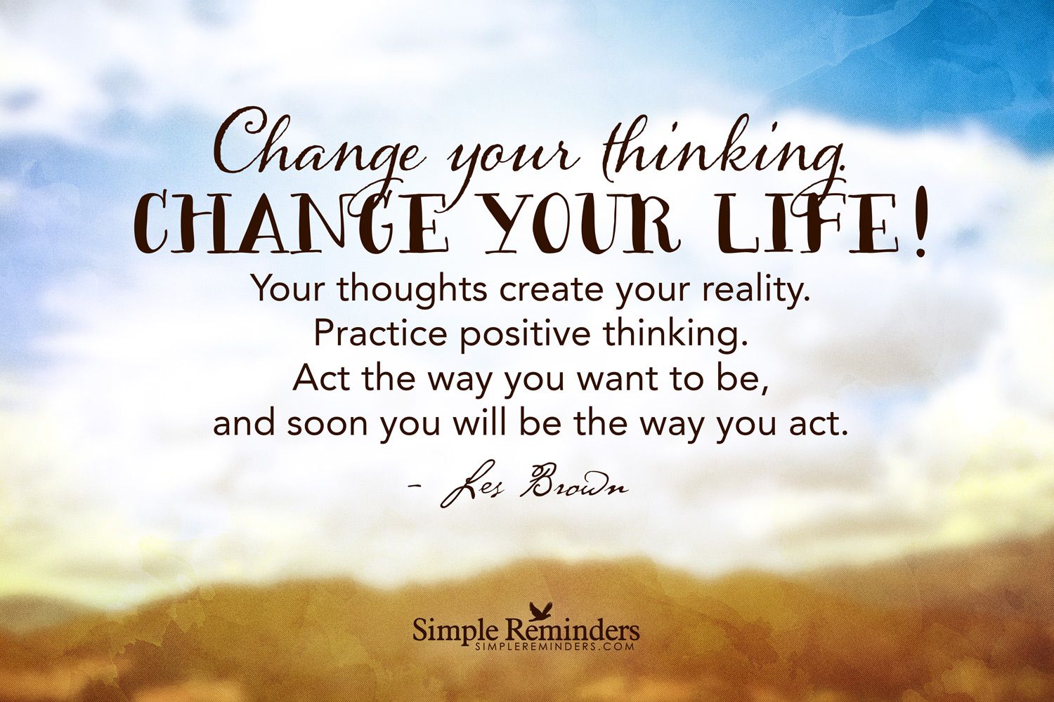 Detail Change Your Thoughts Change Your Life Quotes Nomer 2