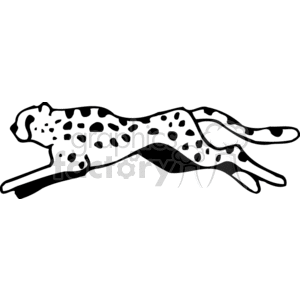 Detail Cheetah Black And White Clipart Nomer 26