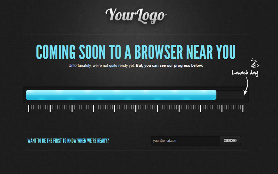 Detail Coming Soon Landing Page Template Nomer 24