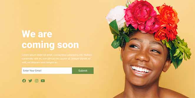 Detail Coming Soon Landing Page Template Nomer 26