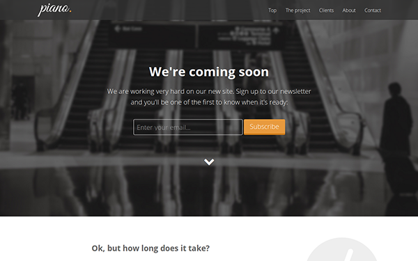 Detail Coming Soon Landing Page Template Nomer 35