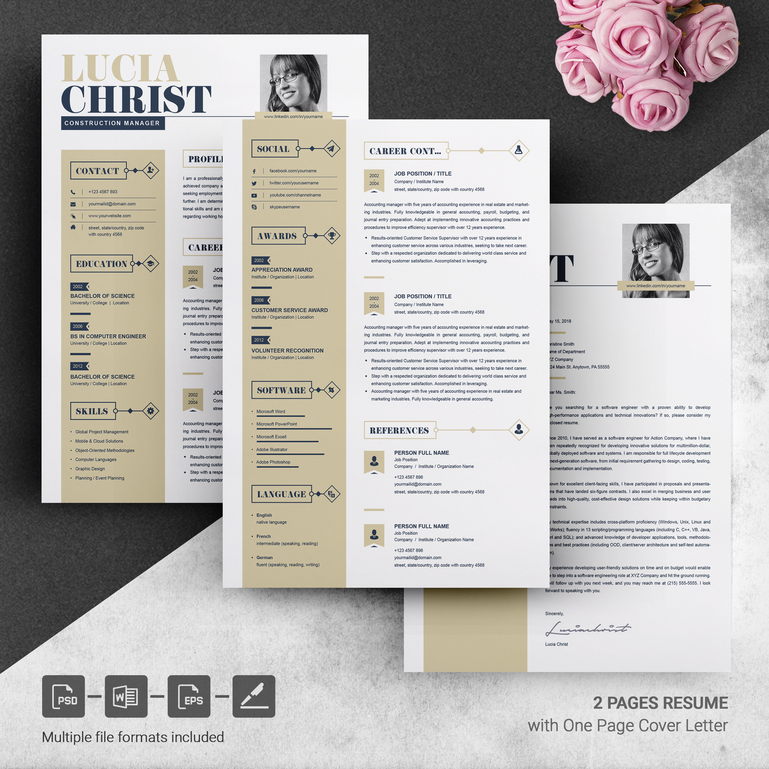 Detail Cv Template Word 2 Pages Nomer 11