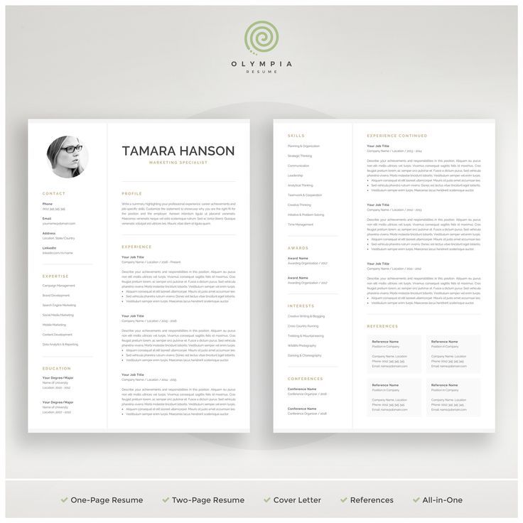 Detail Cv Template Word 2 Pages Nomer 21