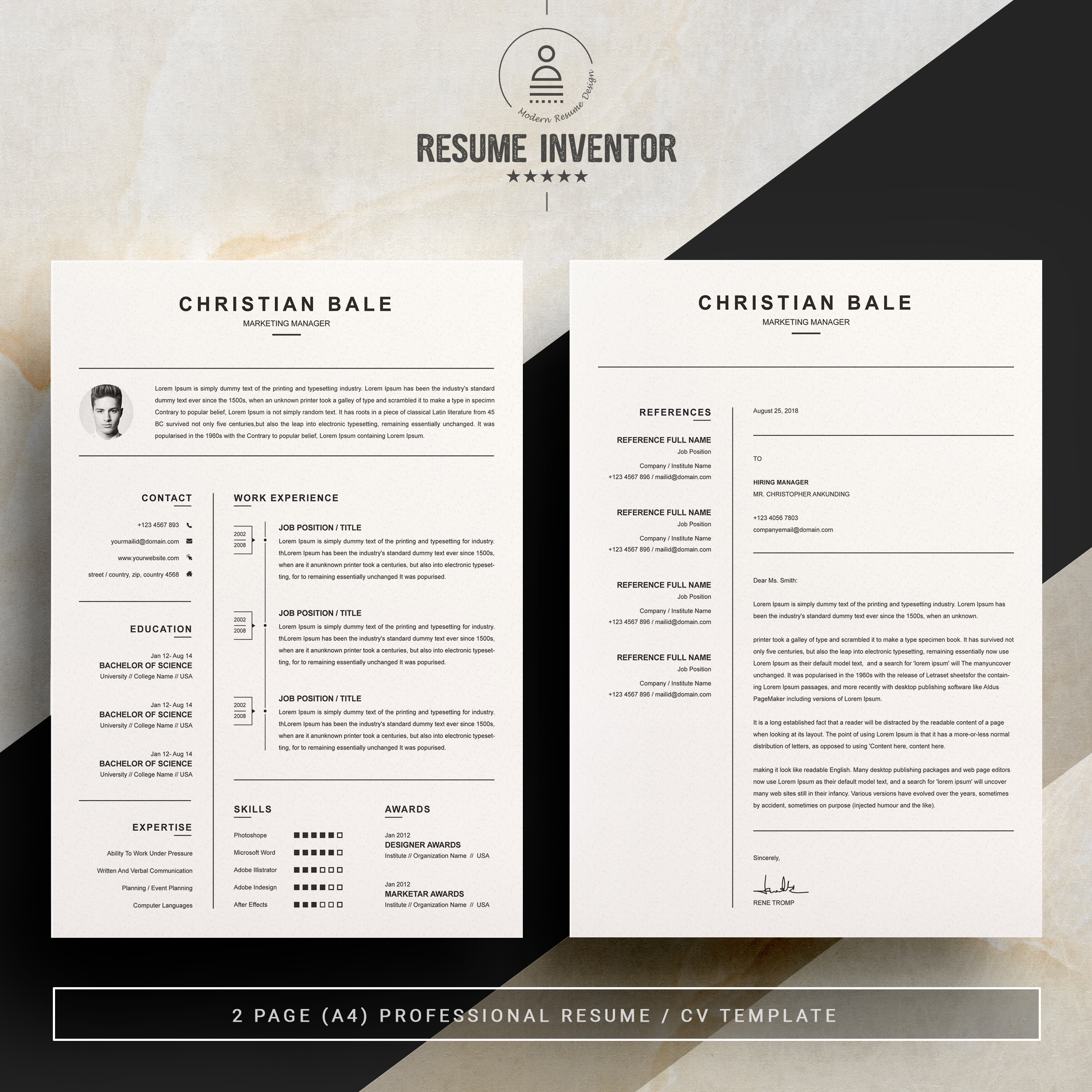 Detail Cv Template Word 2 Pages Nomer 22