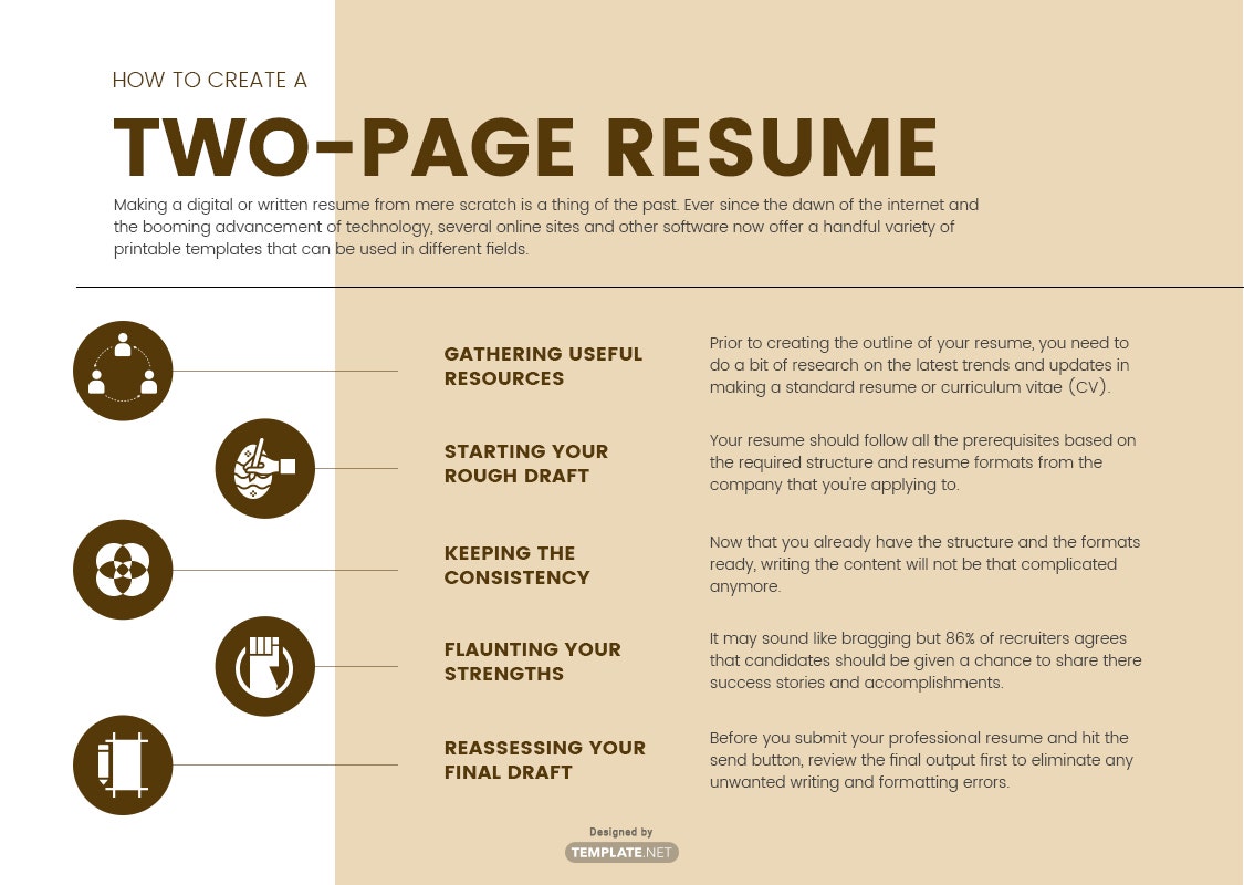 Detail Cv Template Word 2 Pages Nomer 24