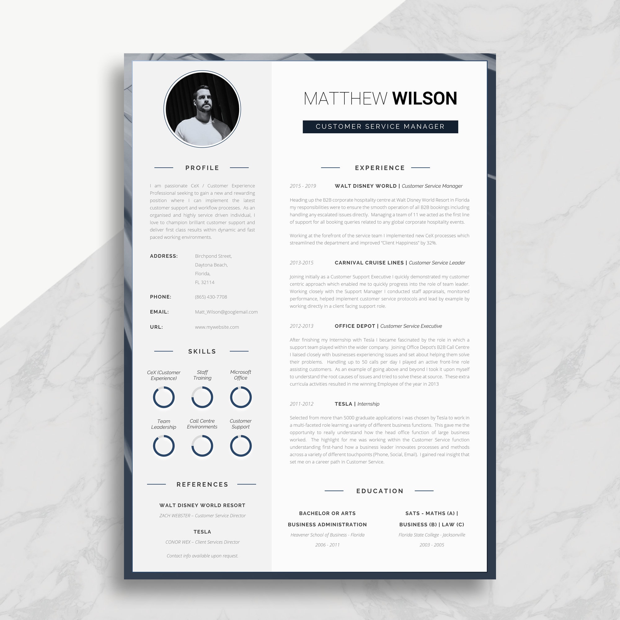 Detail Cv Template Word 2 Pages Nomer 25