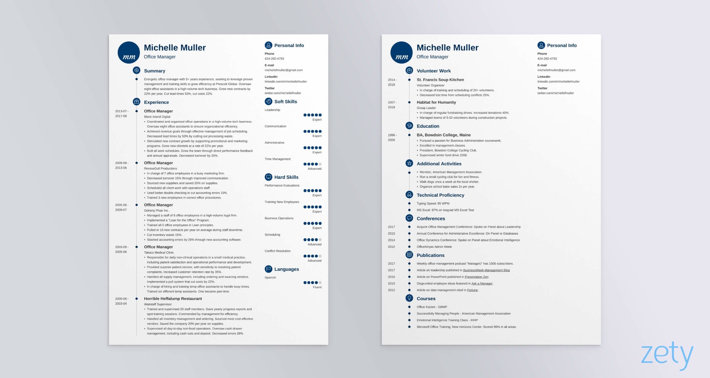 Detail Cv Template Word 2 Pages Nomer 31