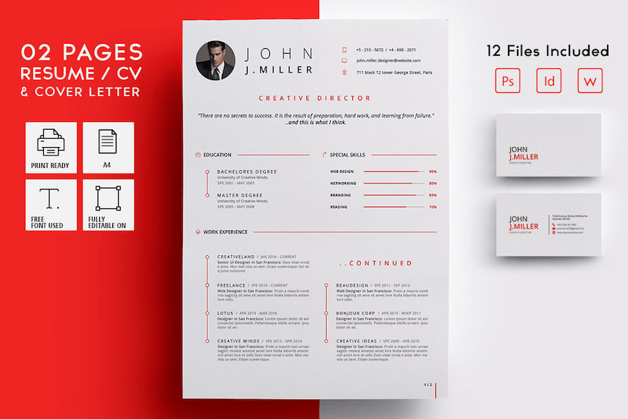 Detail Cv Template Word 2 Pages Nomer 36