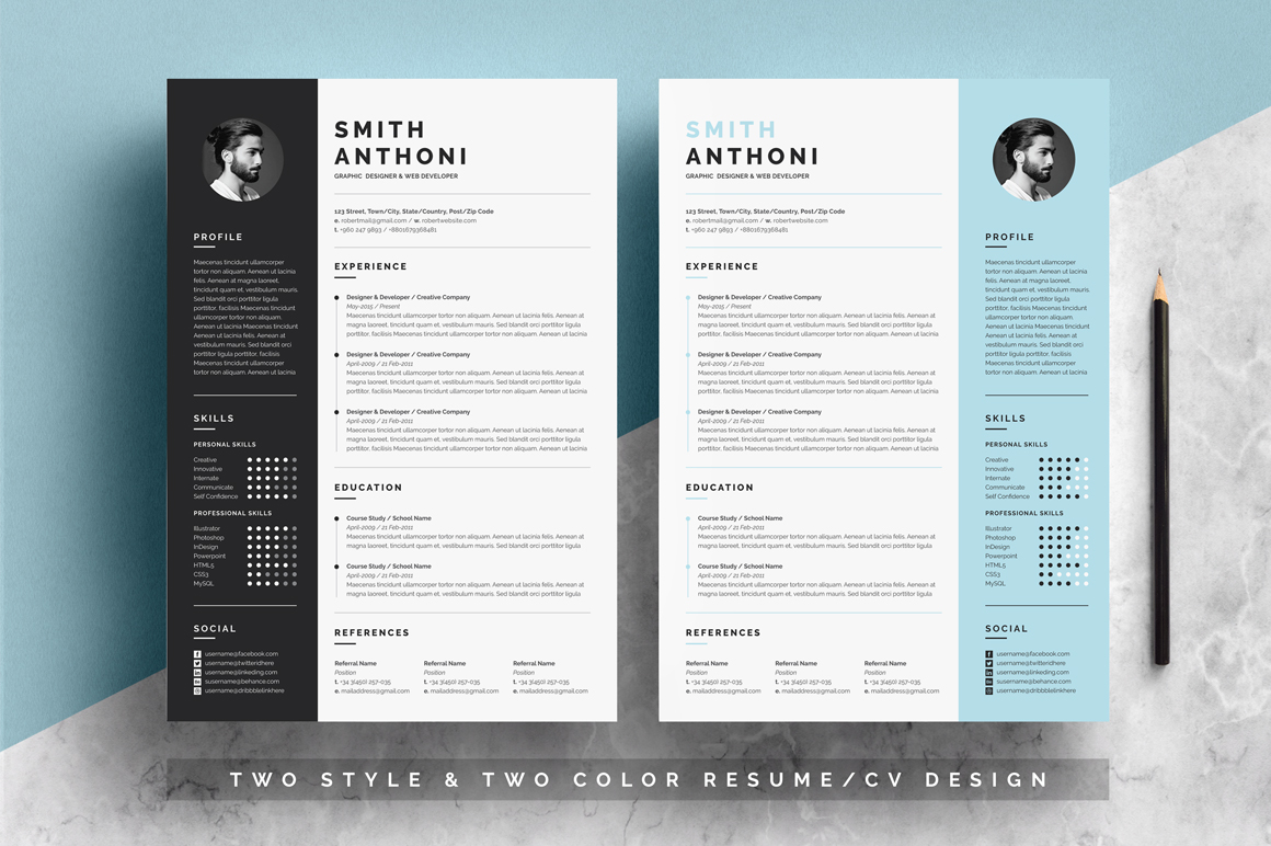 Detail Cv Template Word 2 Pages Nomer 6