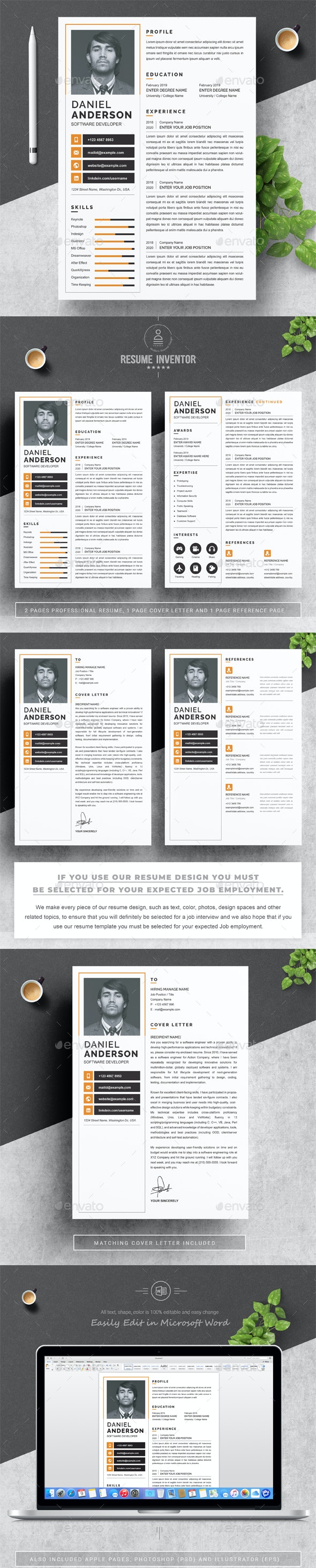 Detail Cv Template Word 2 Pages Nomer 46