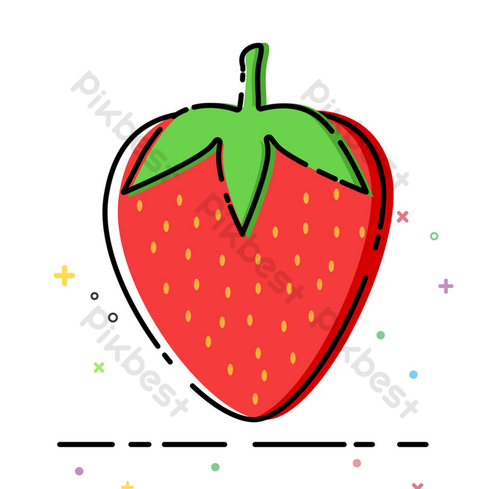 Detail Gambar Kartun Buah Strawberry Nomer 14